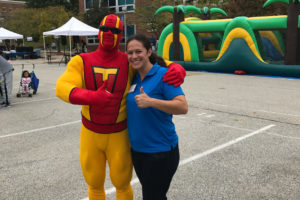 TurboMan stands with a Fairfax, Virginia resident during a junk removal and bulk trash hauling job.